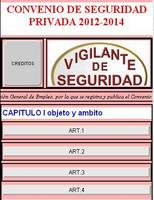 Poster Convenio de seguridad privada