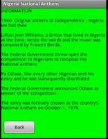 Nigeria National Anthem imagem de tela 2