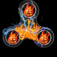 برنامه‌نما Halloween Pumpkin Fidget Spinner عکس از صفحه