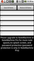 NoteMachine Lite تصوير الشاشة 1