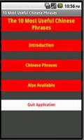 10 Most Useful Chinese Phrases Plakat