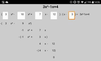 Polynomdivision ภาพหน้าจอ 2