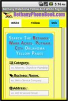 Bethany Oklahoma Phone Book poster