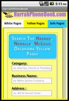 Harrah Oklahoma Phone Book اسکرین شاٹ 1