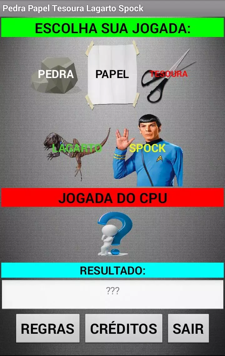 Como Jogar Pedra, Papel, Tesoura, Lagarto, Spock