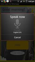 Voice input পোস্টার