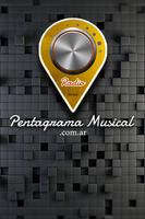 Radio Pentagrama Musical Affiche