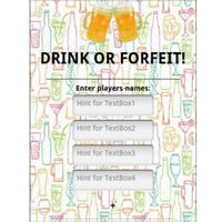 Drink or Forfeit! penulis hantaran