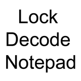 Lock Decoding Notepad icon