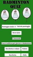Badminton Quiz Affiche