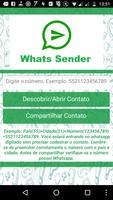 Whats Sender - Descobrir e abrir contato WhatsApp पोस्टर