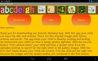 Animals Alphabet - ABC poster