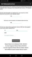 Arbeitsamt Nebenjobrechner স্ক্রিনশট 1