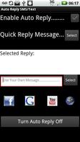 Auto Reply SMS/Text capture d'écran 1
