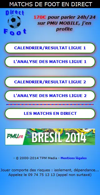 Résultat match en direct for Android - APK Download