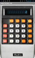 Santronic - vintage calculator ポスター