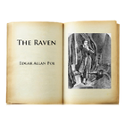 The Raven by Edgar Allan Poe أيقونة