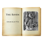 The Raven by Edgar Allan Poe Zeichen