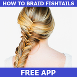 How to Braid Fishtails أيقونة