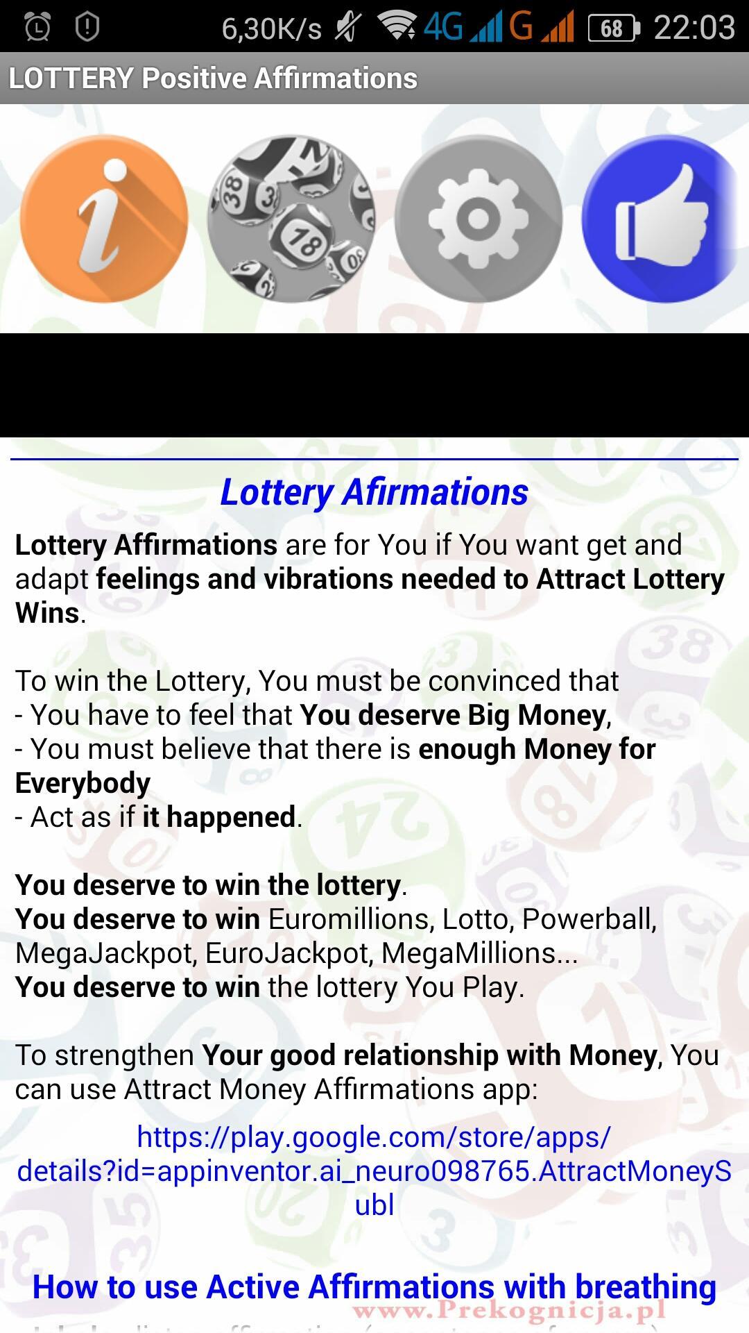 Lottery Affirmations For Android Apk Download - roblox music id lottery