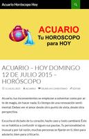 Horóscopo ACUARIO Hoy Screenshot 3