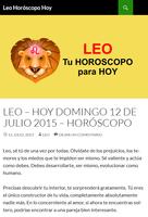 Horóscopo LEO Hoy Plakat