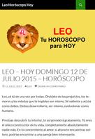 برنامه‌نما Horóscopo LEO Hoy عکس از صفحه