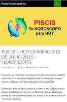 Horóscopo PISCIS Hoy-poster