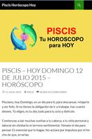 Horóscopo PISCIS Hoy plakat