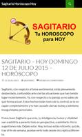 Horóscopo SAGITARIO Hoy ポスター