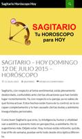 Horóscopo SAGITARIO Hoy ภาพหน้าจอ 1