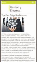 Gestión y Empresa, Tips Ekran Görüntüsü 3