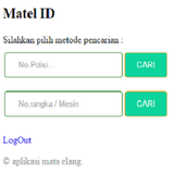 Aplikasi MATEL Online - Mobil icon