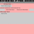 group sms sender and (scheduler) icon