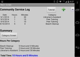 Community Service Tracker syot layar 3