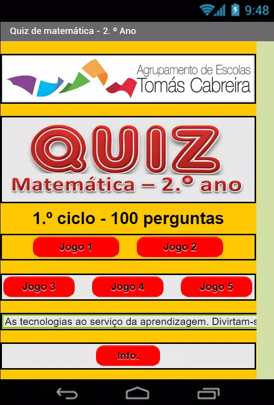 Quiz de Matemática 2º ciclo