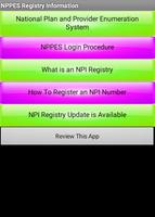 NPPES Registry โปสเตอร์