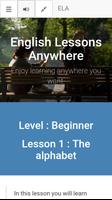 ELA - Level : Beginner - Lesso Poster