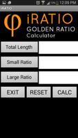 iRATIO Golden Ratio Calculator capture d'écran 1