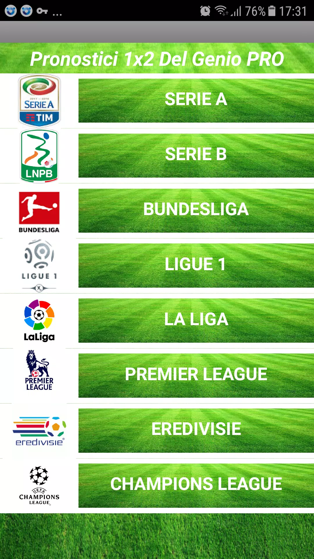 Pronostici calcio scommesse 1x2 Del Genio pour Android - Téléchargez l'APK