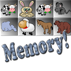 Tekenfilm dieren memory ikona