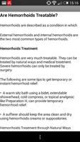 برنامه‌نما Hemorrhoids Tips & Treatments عکس از صفحه