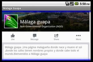 Málaga Guapa Facebook Cartaz