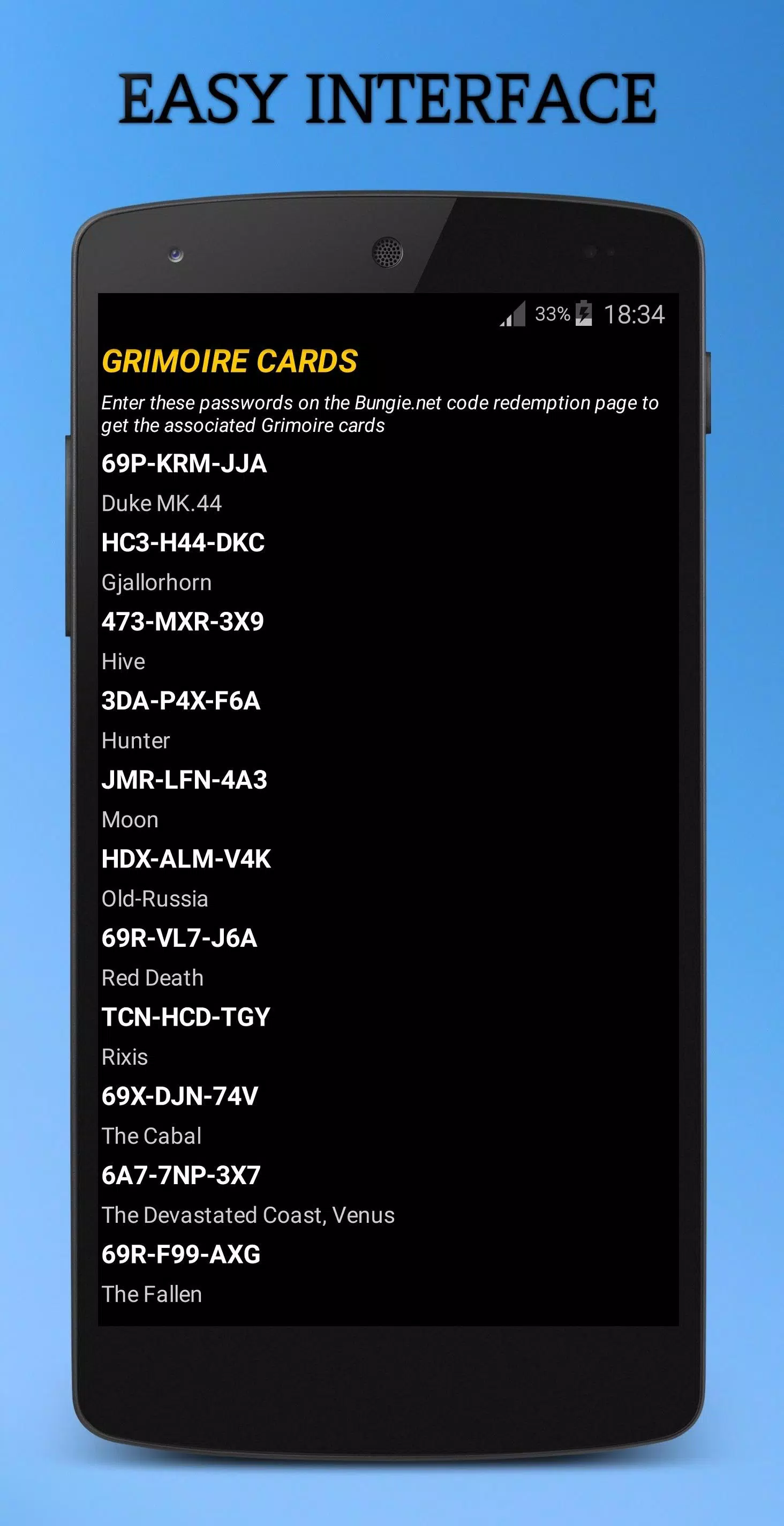 Download do APK de Cheat Code Index para Android