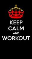 Keep Calm And Workout Affiche