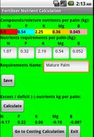 برنامه‌نما Oil Palm Fertiliser Apps عکس از صفحه