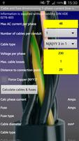 پوستر Cable and fuses calculator