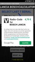 Bosch Lancia Radio Code Decode تصوير الشاشة 3