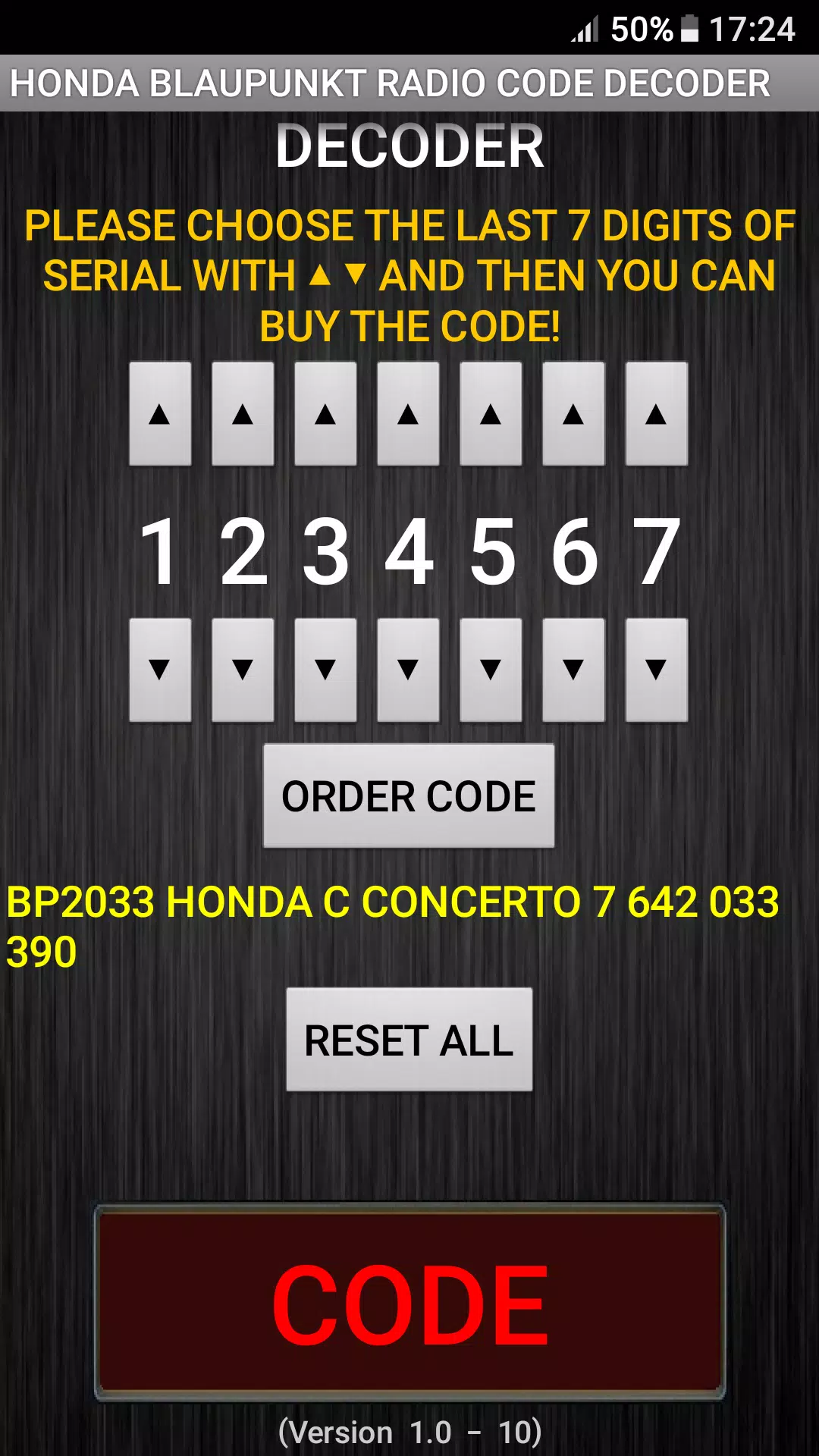 spin Måling Forstyrrelse Honda Blaupunkt Radio Code Calculator APK for Android Download