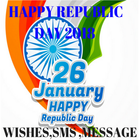 Republic Day 2018 Wishes ,Sms, Message icône